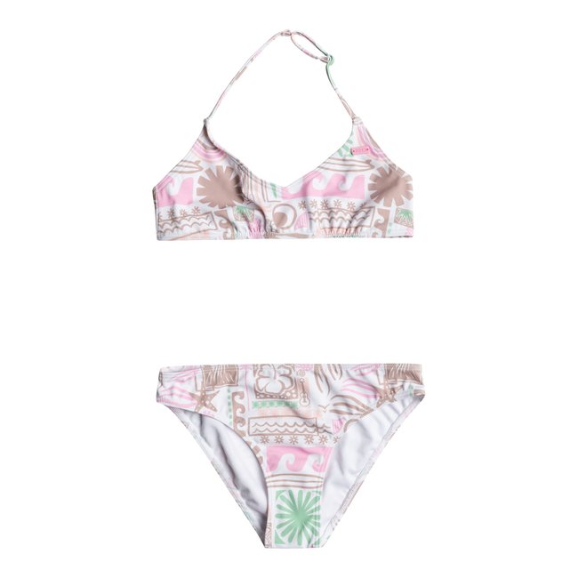 Ensemble De Maillot De Bain Bikini Triangle Totally Iconic Blanc White Totally Iconic Rg Roxy