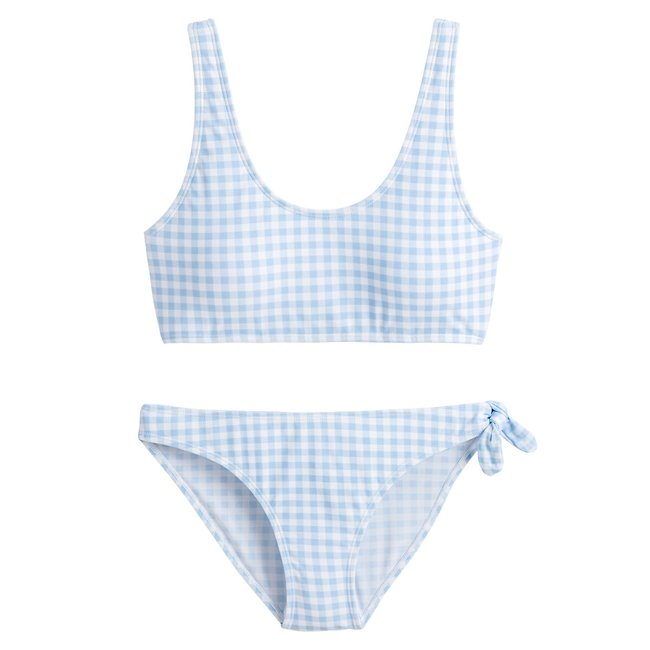 Bikini Mit Karomuster Bedruckt La Redoute Collections La Redoute