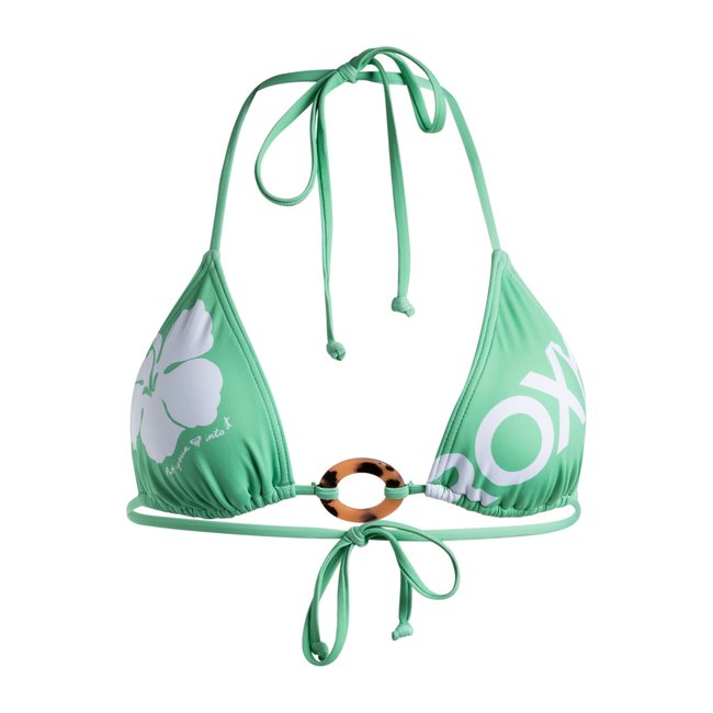 Haut De Maillot De Bain Bikini Tiki Tri Vert Zephyr Green Og Roxy