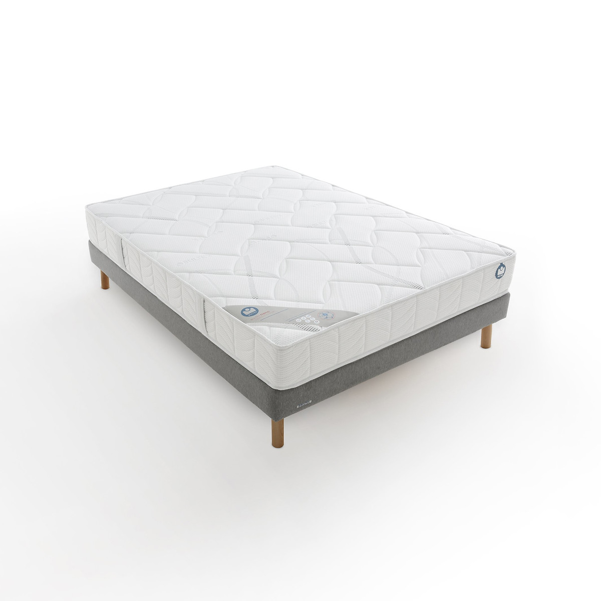 Matras Mousse Nano Heel Stevig Comfort Wit Parelgrijs Bultex La Redoute