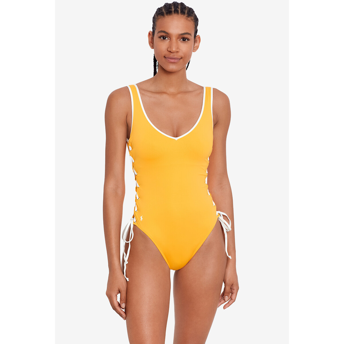 Tipped Solids Swimsuit