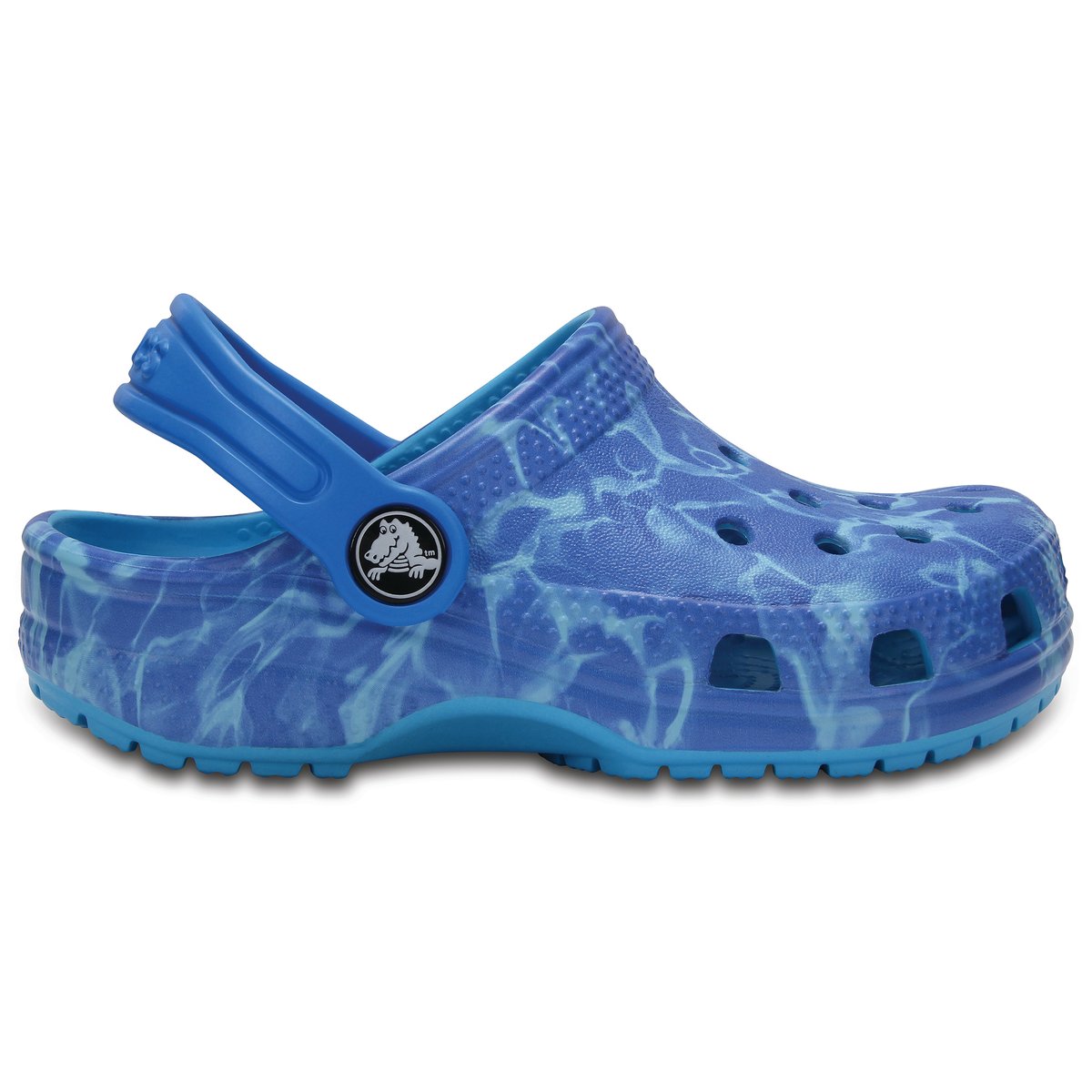 Сабо Classic Clog Graphic Kids Сабо Classic Clog Graphic KidsВерх : термопластик Подкладка : без подкладки Стелька : термопластик Подошва : полимер Croslite Застежка : ремешок<br><br>Цвет: наб. рисунок синий<br>Размер: 29/30