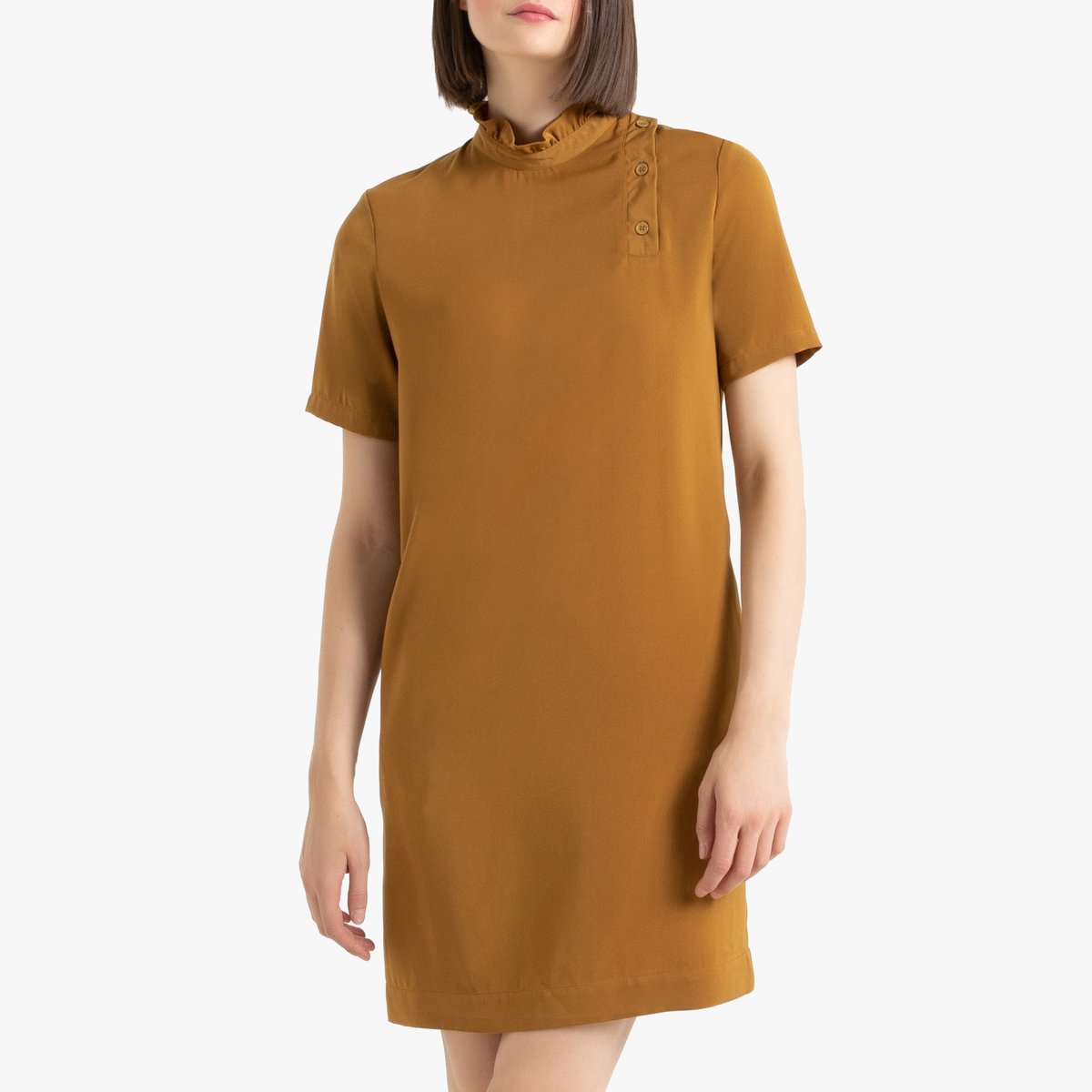Платье La Redoute, Каштановый, Короткое прямое с воротником-стойкой с короткими рукавами 40 (FR) - 46 (RUS) каштановый
Платье La Redoute, Каштановый, Короткое прямое с воротником-стойкой с короткими рукавами 40 (FR) - 46 (RUS) каштановый