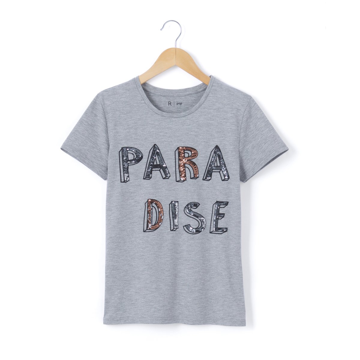 Футболка с рисунком из блесток Paradise, 10-16 лет Футболка с рисунком из блесток Paradise, 10-16 летСостав и описание : Материал 65% полиэстера, 35% вискозыМарка R popУход :Машинная стирка при 30 °C с вещами схожих цветов.Стирать и гладить с изнаночной стороны.Машинная сушка в умеренном режиме.Гладить при умеренной температуре.<br><br>Цвет: серый меланж<br>Размер: 10 лет - 138 см.14 лет.12 лет -150 см