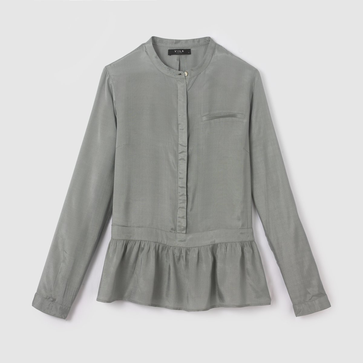 Блузка с длинными рукавами VISLAN LS SHIRT Блузка с длинными рукавами VISLAN LS SHIRTСостав и описание :Материал : 100% растительные волокнаМарка : VILA.<br><br>Цвет: бирюзовый<br>Размер: M.S