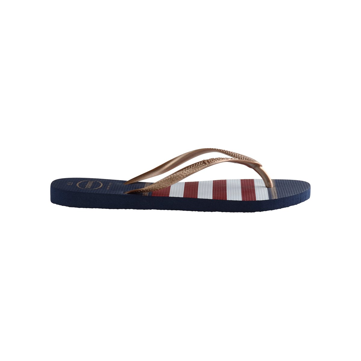 Вьетнамки Slim Nautical Вьетнамки Slim NauticalВерх : каучук Стелька : каучук Подошва : каучук Форма каблука : плоский каблук Мысок : открытый мысок Застежка : без застежки<br><br>Цвет: темно-синий/белый/красный