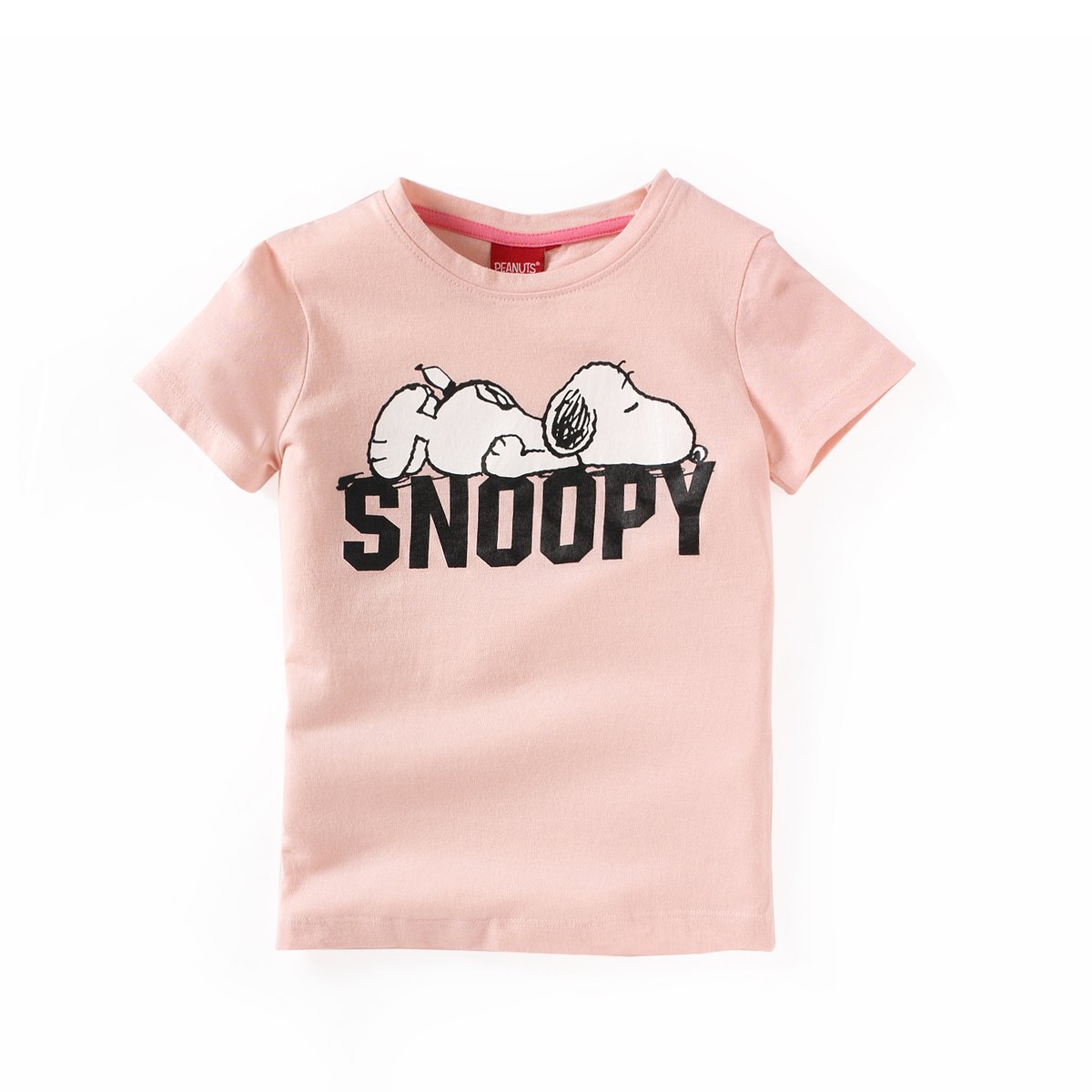 Пижама корсар с рисунком, 2-12 лет Пижама корсар с рисунком, 2-12 летПижама корсар Snoopy. Футболка с короткими рукавами и закругленным вырезом. Рисунок Snoopy dormant и надпись спереди. Однотонные брюки корсар, эластичный пояс. Состав и описаниеМатериал : 100% хлопокМарка : SnoopyУходМашинная стирка при 30 °C Стирать с вещами схожих цветовСтирать и гладить с изнаночной стороны Гладить при средней температуре<br><br>Цвет: светло-розовый/ розовый<br>Размер: 6 лет - 114 см