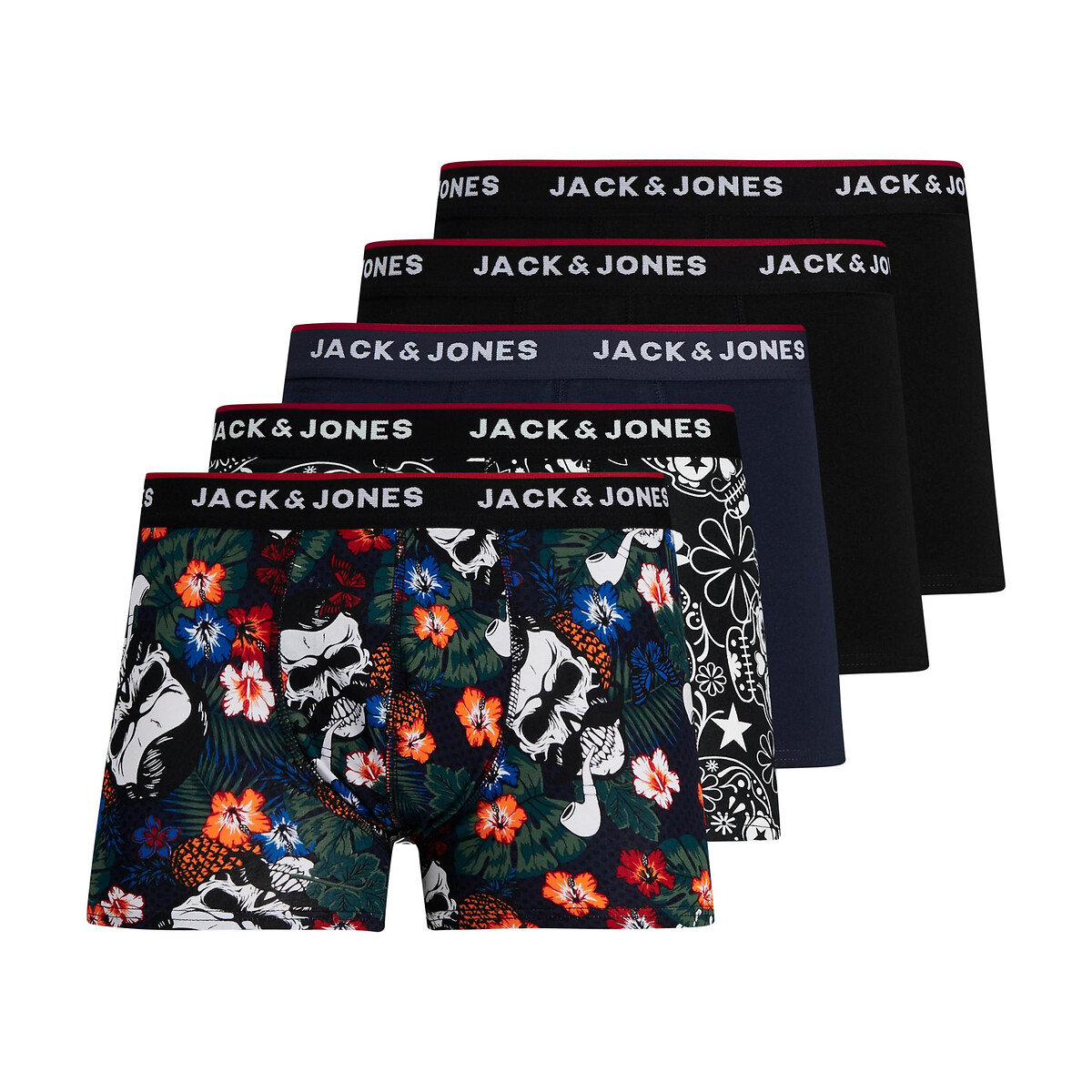 Комплект из 5 трусов-боксеров JACK & JONES, Разноцветный, Комплект из 5 трусов-боксеров La Redoute L разноцветный
Комплект из 5 трусов-боксеров JACK & JONES, Разноцветный, Комплект из 5 трусов-боксеров La Redoute L разноцветный