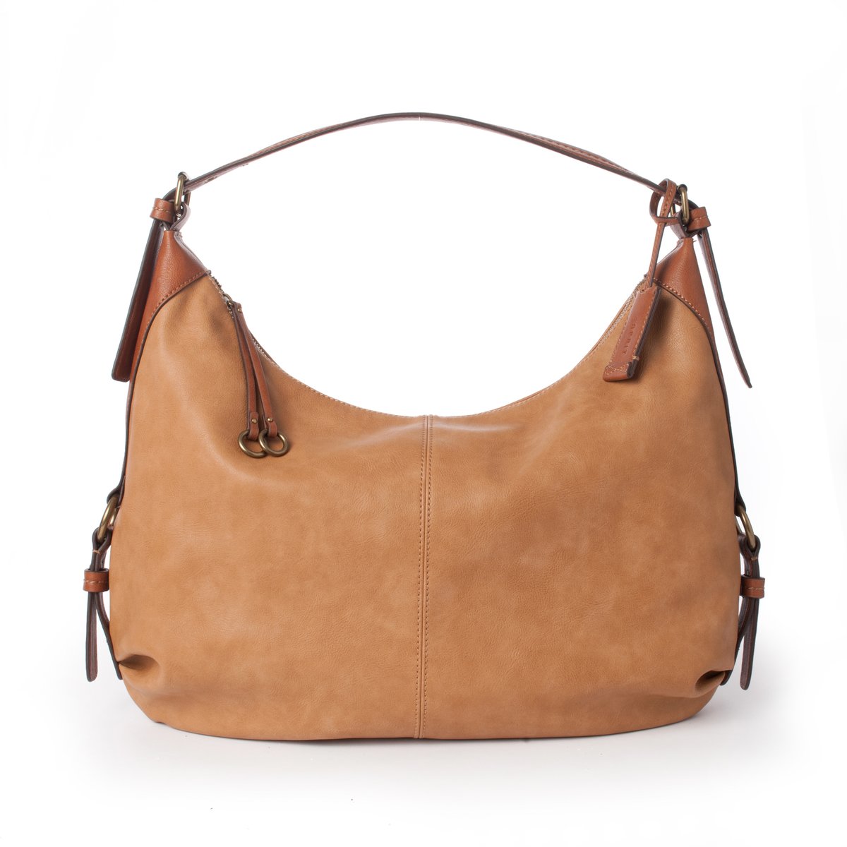 Сумка с ручками Сумка с ручкамиСумка с ручками, Paula Hobo от ESPRIT .Эту никогда не выходящую из моды сумку в легком этническом стиле можно носить как в руке, так и на плече. Состав и описаниеМатериал : верх из полиуретана Подкладка 100% полиэстер Марка : ESPRIT.Модель : Paula Hobo Размеры : 41 x 46,5 смЗастежка : на молнию Внутренний карман. Регулируемый ремень<br><br>Цвет: темно-бежевый<br>Размер: единый размер