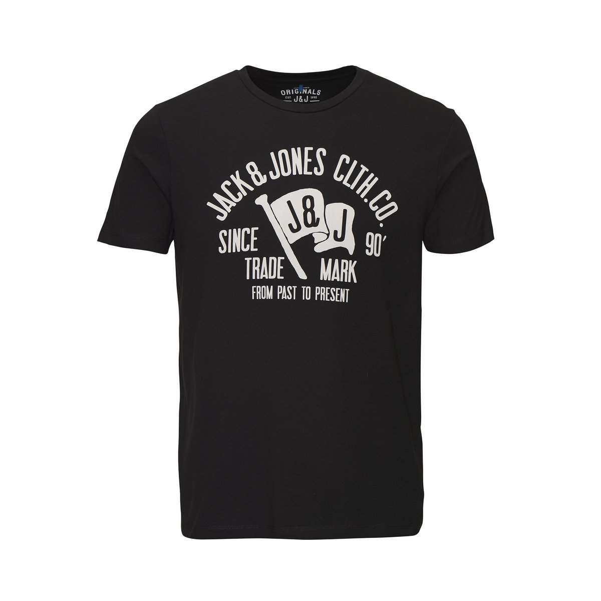 Футболка ФутболкаСостав и описаниеМатериал : 100% хлопокМарка : JACK & JONES<br><br>Цвет: черный