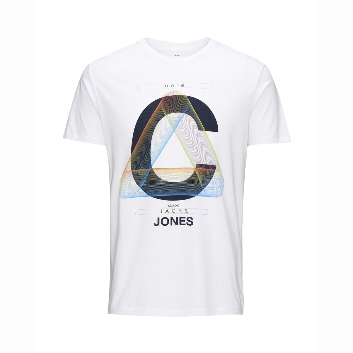 Футболка MIX Футболка MIXФутболка с короткими рукавами MIX JACK & JONES. Прямой покрой, круглый вырез. Спереди шелкография JACK & JONES CORE 1990. Футболка из 100% хлопка.<br><br>Цвет: серый меланж<br>Размер: L