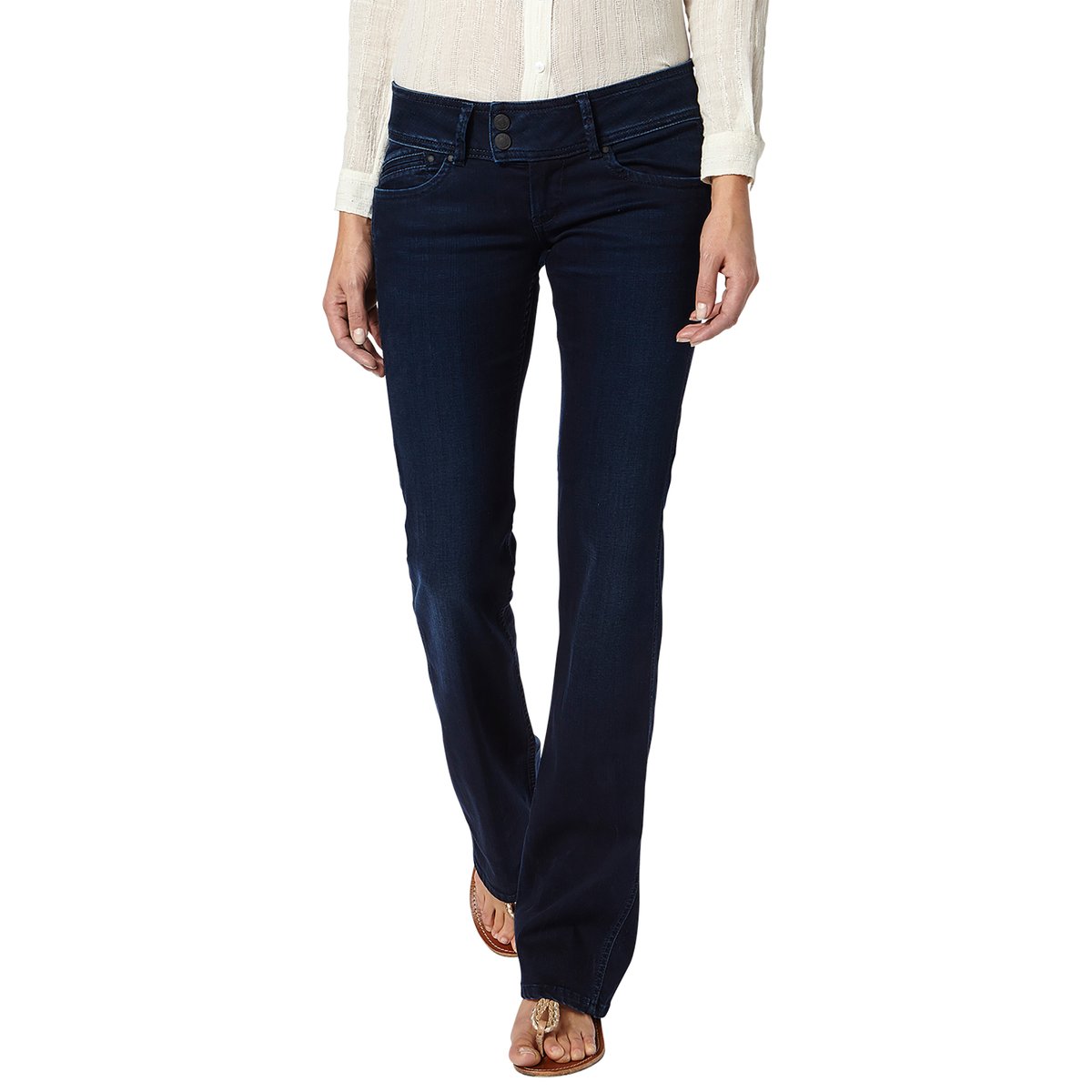 Джинсы буткат Pimlico Джинсы буткат PimlicoСостав и описание:Марка: PEPE JEANS.Модель: Pimlico.Материалы: 92% хлопка, 6% полибутилентерефталата, 2% эластанаУход:- Стирка при 30°C.- Стирать с вещами схожих цветов. - Стирать и гладить с изнанки. - Гладить при средней температуре.<br><br>Цвет: темно-синий<br>Размер: 33 длина 32.26 длина 32
