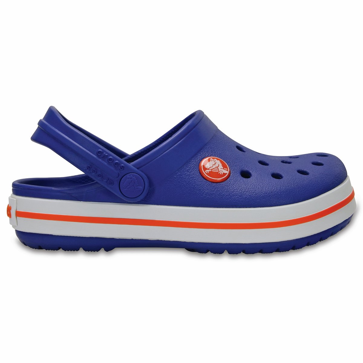 Сабо Crocband Clog Kids Сабо Crocband Clog KidsВерх : термопластик Подкладка : без подкладки Стелька : термопластик Подошва : полимер Croslite Застежка : ремешок<br><br>Цвет: красный,серый,синий