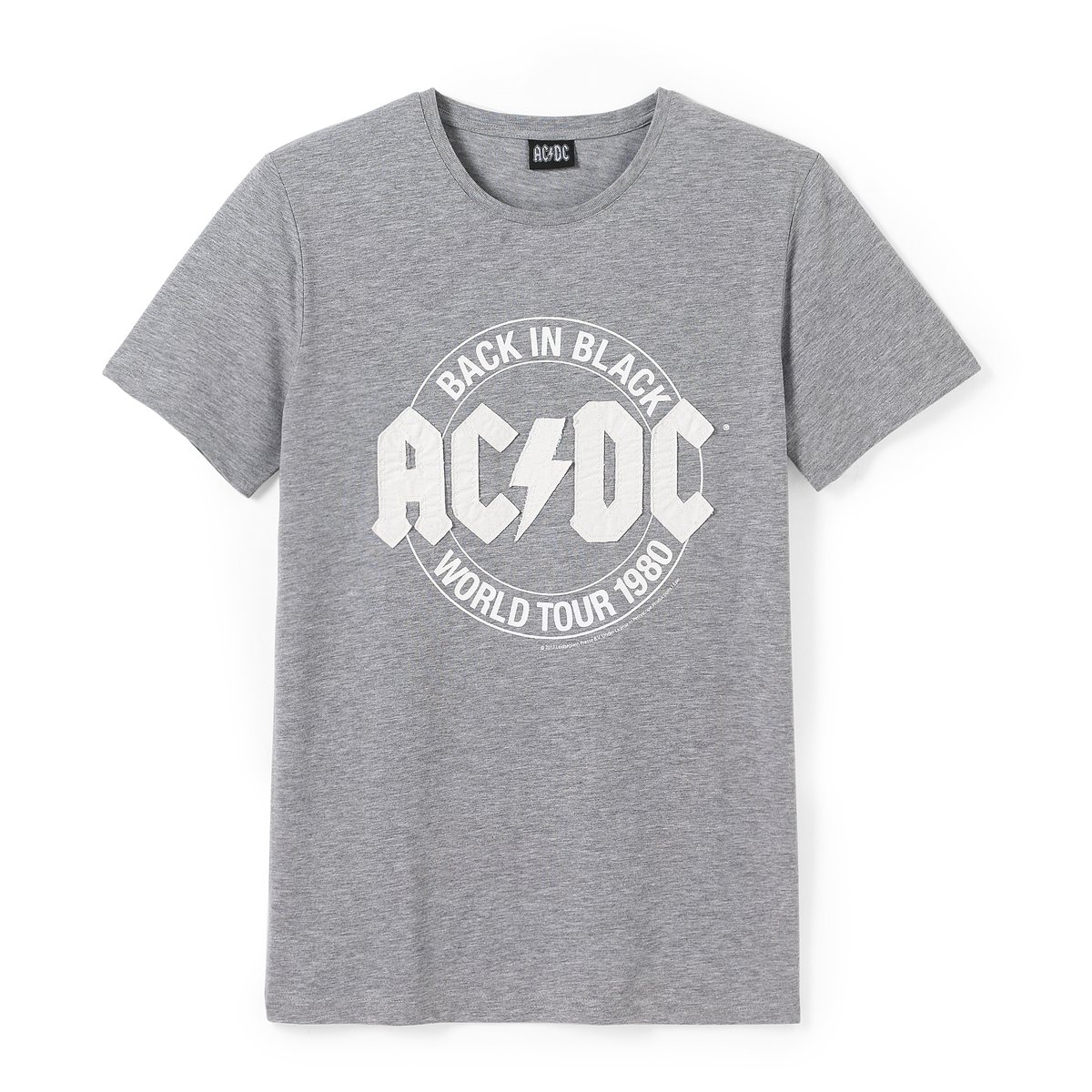 Футболка с круглым вырезом AC/DC Футболка с круглым вырезом AC/DCСостав и описаниеМатериал 65% хлопка, 35 % полиэстера, эффект ткани меланж Марка R essentielДлина 72 смУходМашинная стирка при 30 °С с вещами схожих цветовСтирать и гладить с изнаночной стороныГладить при умеренной температуреМашинная сушка запрещена<br><br>Цвет: серый меланж