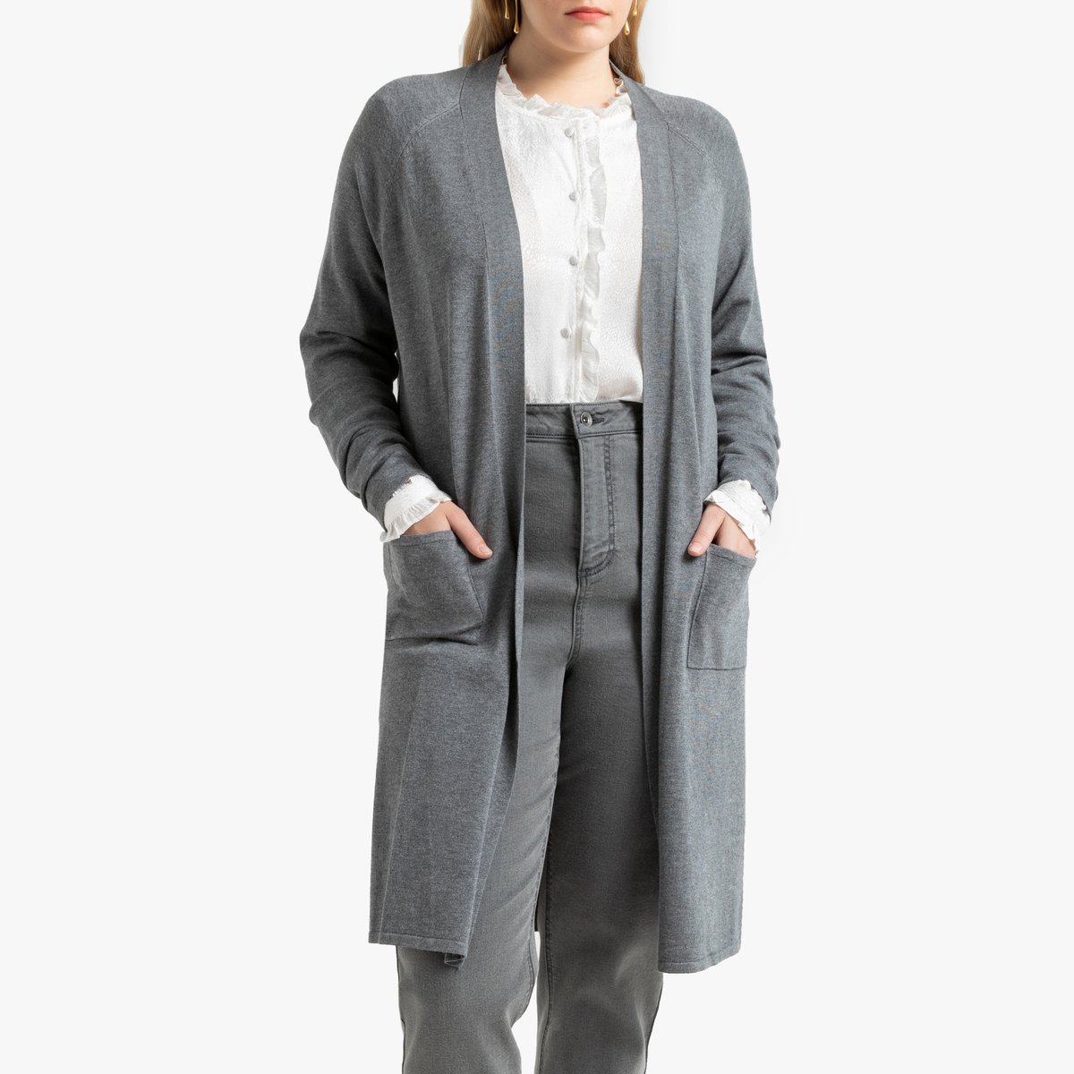 Кардиган La Redoute, Серый, Длинный из тонкого трикотажа 46/48 (FR) - 52/54 (RUS) серый
Кардиган La Redoute, Серый, Длинный из тонкого трикотажа 46/48 (FR) - 52/54 (RUS) серый