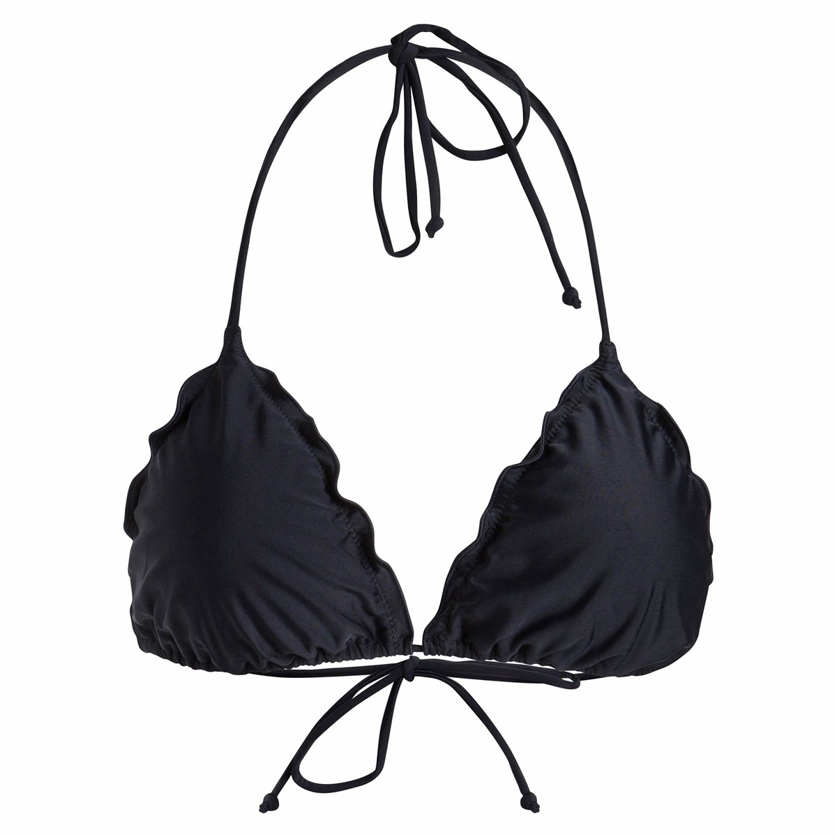 Верх от купальника PCLALA TRIANGLE BRA Верх от купальника PCLALA TRIANGLE BRAВерх от купальника PCLALA TRIANGLE BRA . Однотонный бюстгальтер от купальника с чашечками треугольной формы. Эффект рюш. Тонкие бретели на завязках на шее и сзади. Состав и описание :Материал : 80% полиамида, 20% эластана.<br><br>Цвет: зеленый,черный<br>Размер: M.M.S