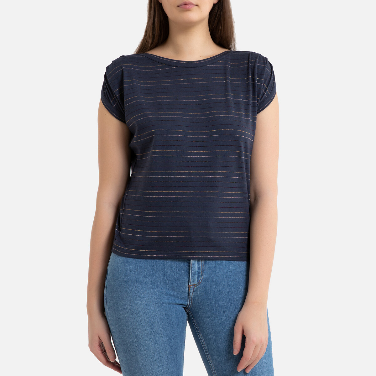 Футболка La Redoute, Синий, В полоску с круглым вырезом и короткими рукавами SIXTO XS синий
Футболка La Redoute, Синий, В полоску с круглым вырезом и короткими рукавами SIXTO XS синий
