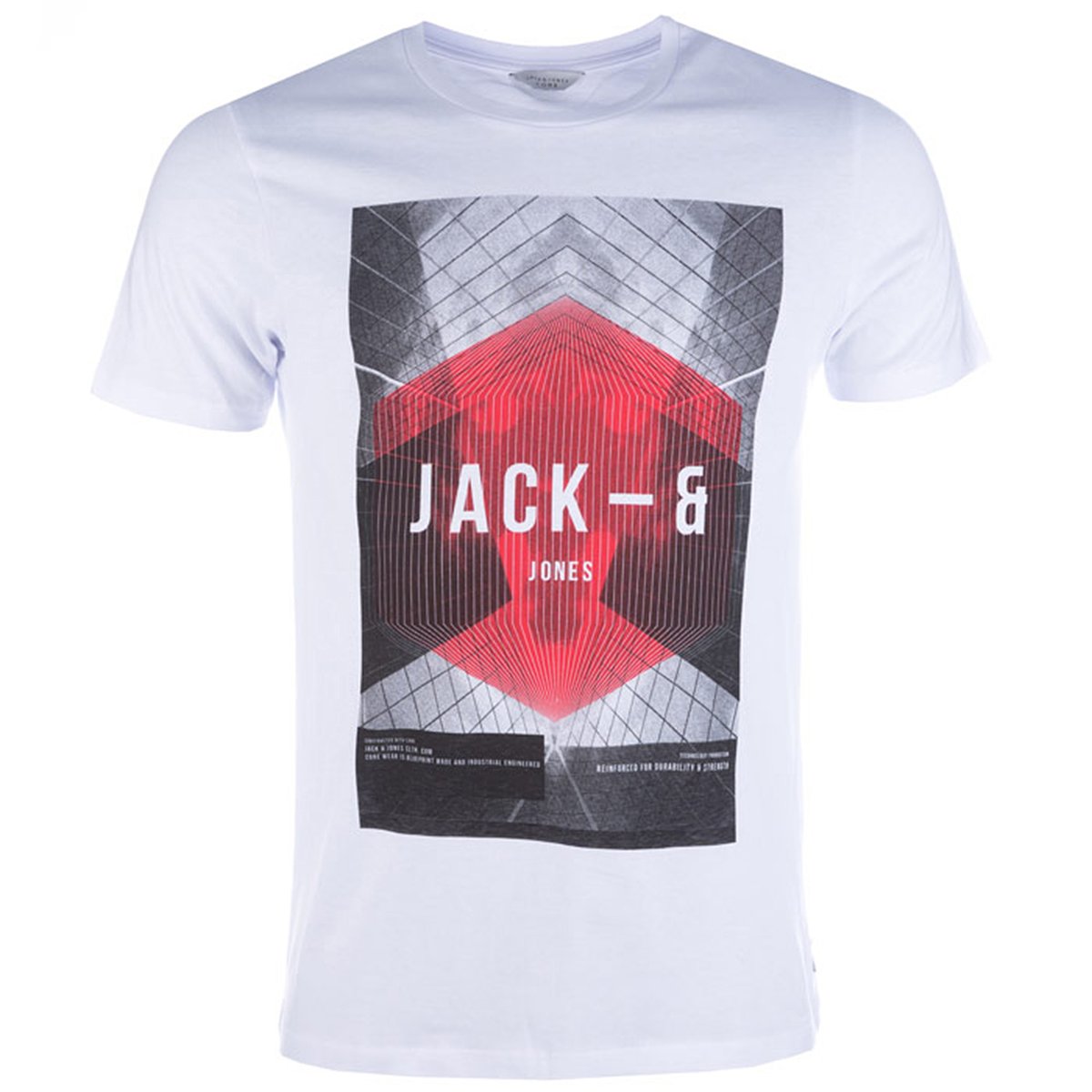 Футболка Jcopop Футболка JcopopФутболка с короткими рукавами Jcopop от JACK & JONES. Круглый вырез. Разный принт спереди в зависимости от цвета .Состав и описание : Материал трикотаж джерси, 100% хлопка (кроме модели цвета серый меланж : преимущественно из хлопка).Марка JACK & JONESУход: :- Машинная стирка при 30°C с вещами схожих цветов.Стирка и глажка с изнаночной стороны.Машинная сушка в умеренном режиме.Гладить на низкой температуре.<br><br>Цвет: серый меланж,черный