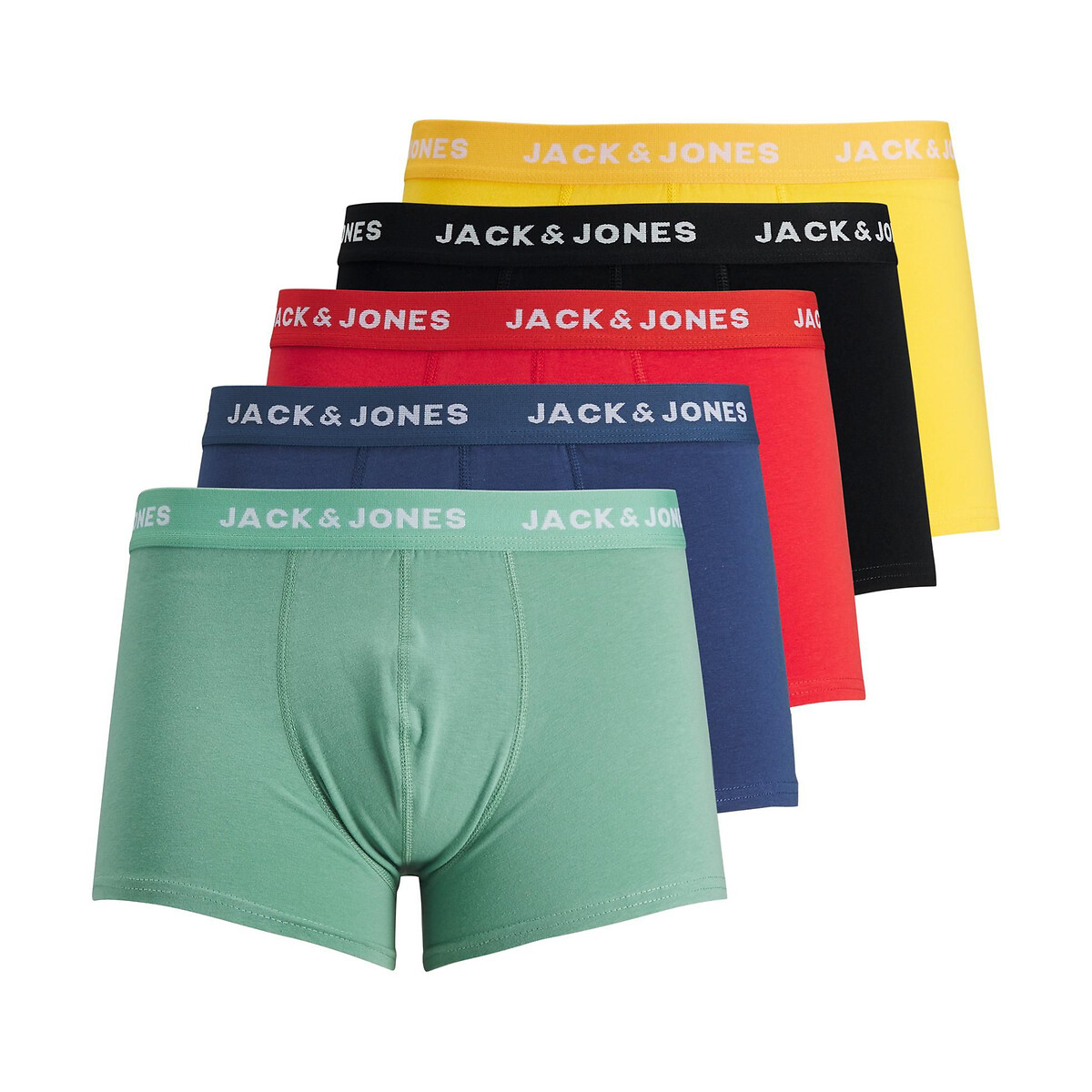 Комплект из пяти трусов-боксеров однотонных JACK & JONES, Разноцветный, Комплект из пяти трусов-боксеров однотонных La Redoute L разноцветный
Комплект из пяти трусов-боксеров однотонных JACK & JONES, Разноцветный, Комплект из пяти трусов-боксеров однотонных La Redoute L разноцветный