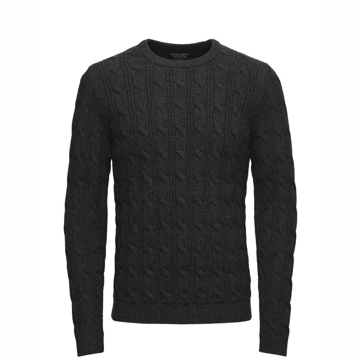 Пуловер GRANARD Пуловер GRANARDПуловер GRANARD - JACK & JONES VINTAGE. Прямой покрой, круглый вырез. Оригинальный трикотаж. Края рукавов, выреза и низа связаны в рубчик. Состав и описаниеМатериал: 60% хлопка, 30% полиамида (нейлон), 10% шерсти.Марка: JACK & JONES VINTAGE.<br><br>Цвет: темно-серый