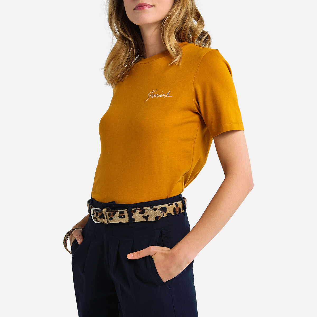 Футболка La Redoute, Каштановый, С круглым вырезом и короткими рукавами S каштановый
Футболка La Redoute, Каштановый, С круглым вырезом и короткими рукавами S каштановый