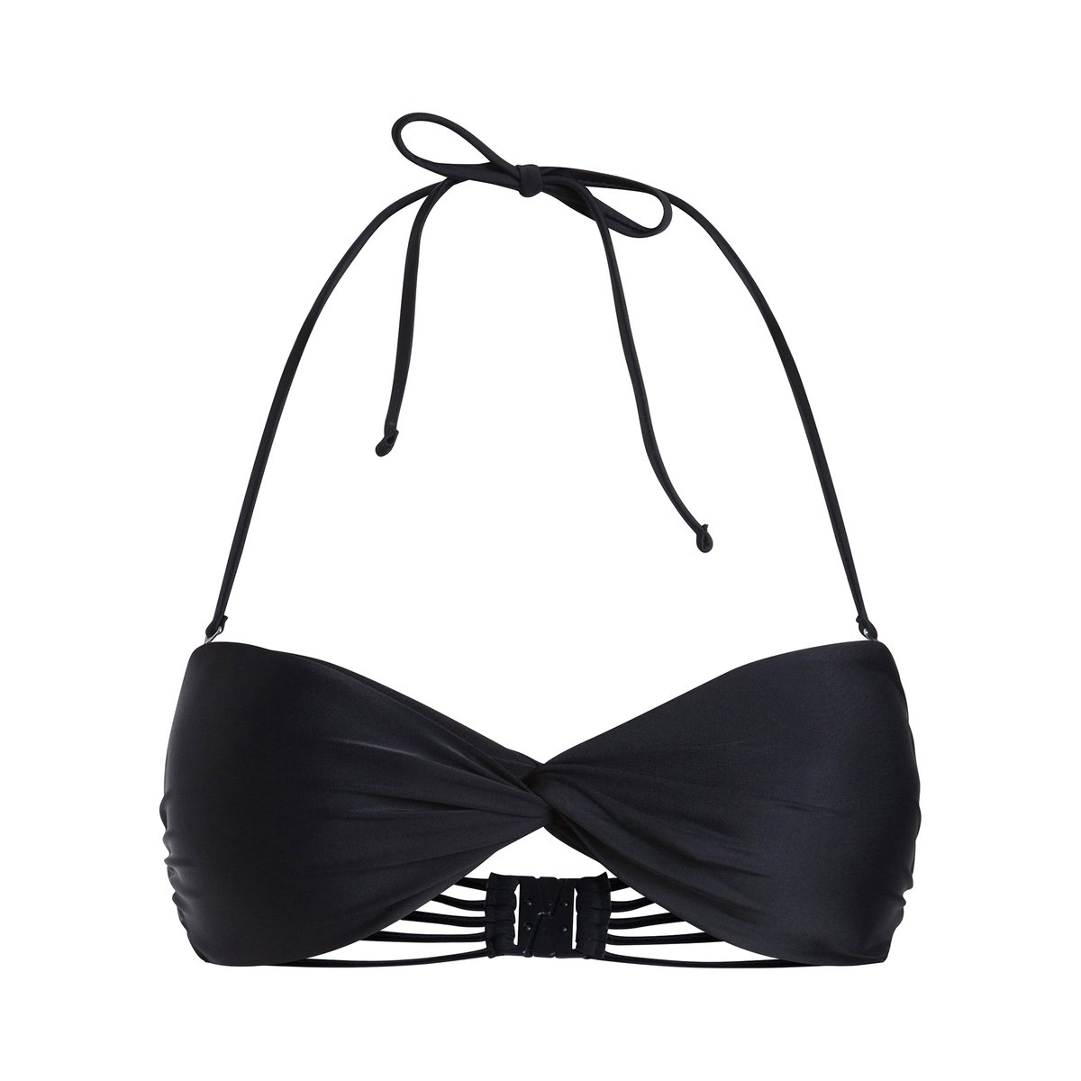 Верх от купальника PCLEE BANDEAU Верх от купальника PCLEE BANDEAUВерх от купальника PCLEE BANDEAU. Однотонный бюстгальтер от купальника-бандо. Тонкие съемные бретели на завязках на шее. Застёжка сзади. Состав и описание :Материал : 80% полиамида, 20% эластана.<br><br>Цвет: черный