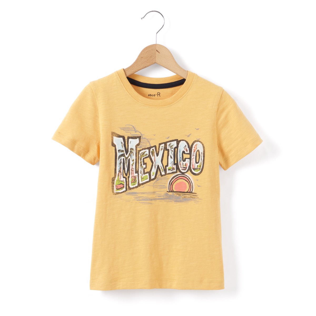 Футболка Mexico 3-12 лет Футболка Mexico 3-12 летФутболка. Принт MEXICO спереди .Состав и описание : Материал джерси, 100% хлопок Марка abcdRУход :Машинная стирка при 30 °C с вещами схожих цветовСтирать, предварительно вывернув наизнанкуМашинная сушка на обычном режимеГладить при низкой температуре<br><br>Цвет: желтый оранжевый