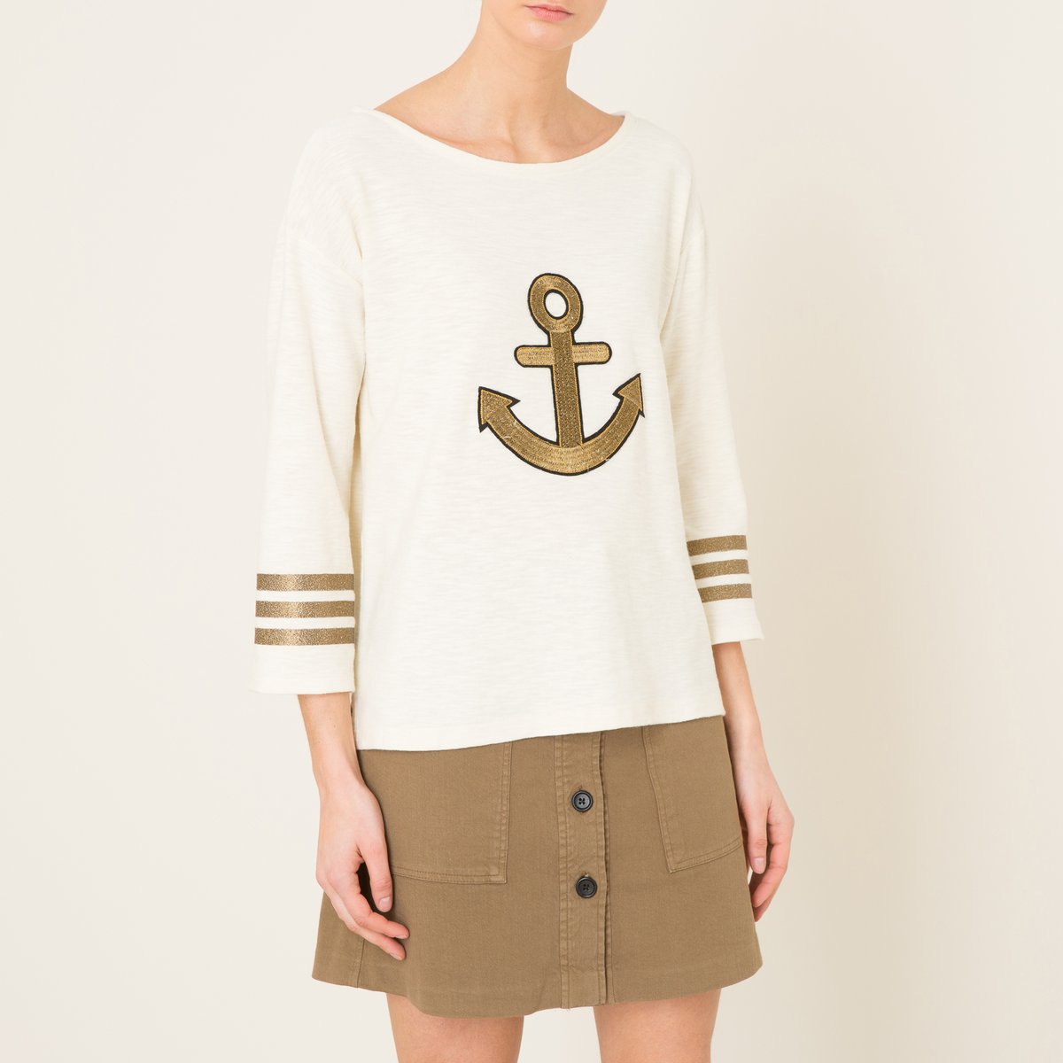 Футболка THIL ANCHOR Футболка THIL ANCHORСостав и описание Материал : 100% хлопок Марка : LEON AND HARPER<br><br>Цвет: антрацит,экрю