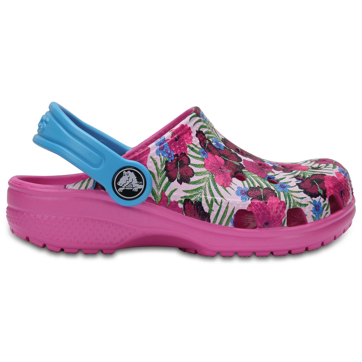 Сабо Classic Clog Graphic Kids Сабо Classic Clog Graphic KidsВерх : термопластик Подкладка : без подкладки Стелька : термопластик Подошва : полимер Croslite Застежка : ремешок<br><br>Цвет: рисунок разноцветный