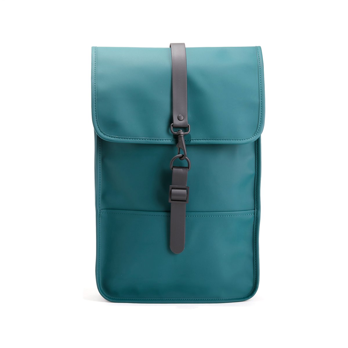 Рюкзак непромокаемый BACKPACK MINI DARK TEAL Рюкзак непромокаемый BACKPACK MINI DARK TEALРюкзак непромокаемый RAINS - модель BACKPACK MINI DARK TEALДетали • Застежка на намагниченную пуговицу, клапан и карабин спереди • Съемные бретели сзади с регулируемой пряжкой • Внутренний и самозакрывающийся карман • Внутр.карман на молнии • Карман на молнии сзади • Размер : 30 x 44 x 10 смСостав и описание • 50% полиуретана, 50% полиэстера • Следуйте советам по уходу, указанным на этикетке<br><br>Цвет: зеленый