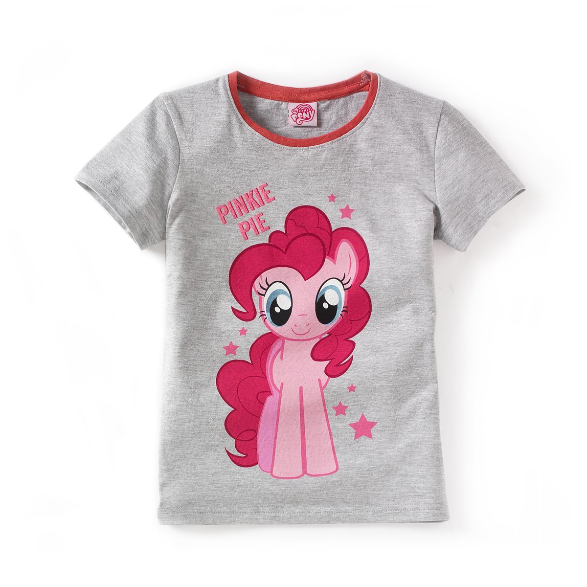 Пижама с принтом, 2 - 12 лет Пижама с принтом, 2 - 12 летПижама My Little Pony. Футболка с короткими рукавами, круглым вырезом с контрастным окаймлением и с принтом персонажа Pinky Pie спереди\. Однотонные шорты, эластичный пояс. Состав и описаниеМатериалы : 100% хлопокМарка : My Little PonyУходМашинная стирка при 30 °C с вещами схожих цветовСтирать и гладить с изнаночной стороны Гладить при средней температуре.<br><br>Цвет: фуксия + серый меланж<br>Размер: 6 лет - 114 см