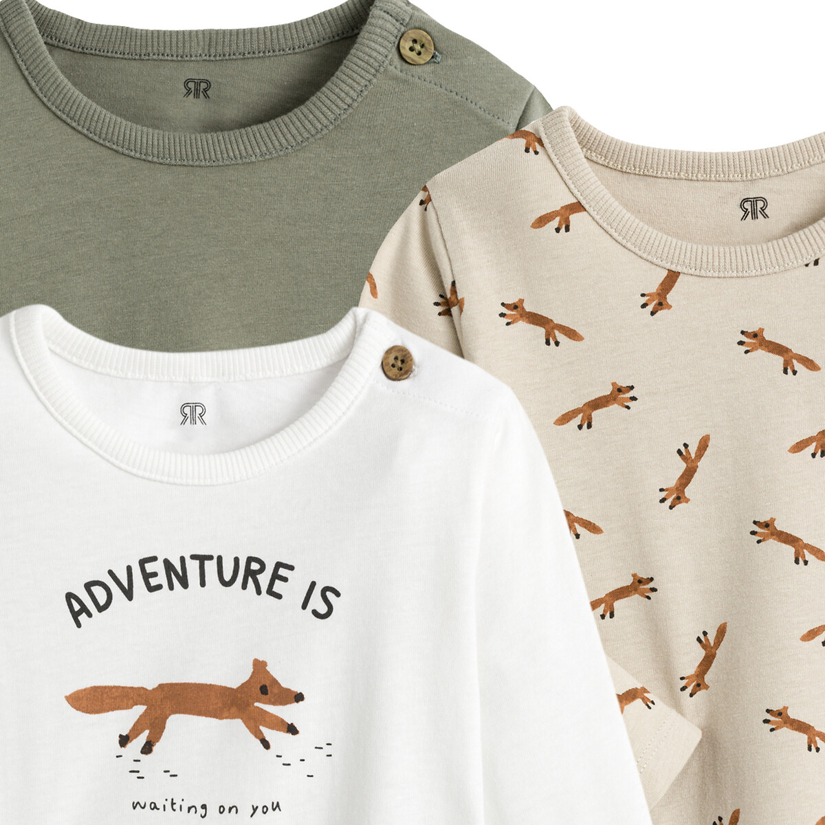 Комплект из 3 футболок из LA REDOUTE COLLECTIONS, Зеленый, Биохлопка 1 мес-4 лет 1 год - 74 см зеленый
Комплект из 3 футболок из LA REDOUTE COLLECTIONS, Зеленый, Биохлопка 1 мес-4 лет 1 год - 74 см зеленый