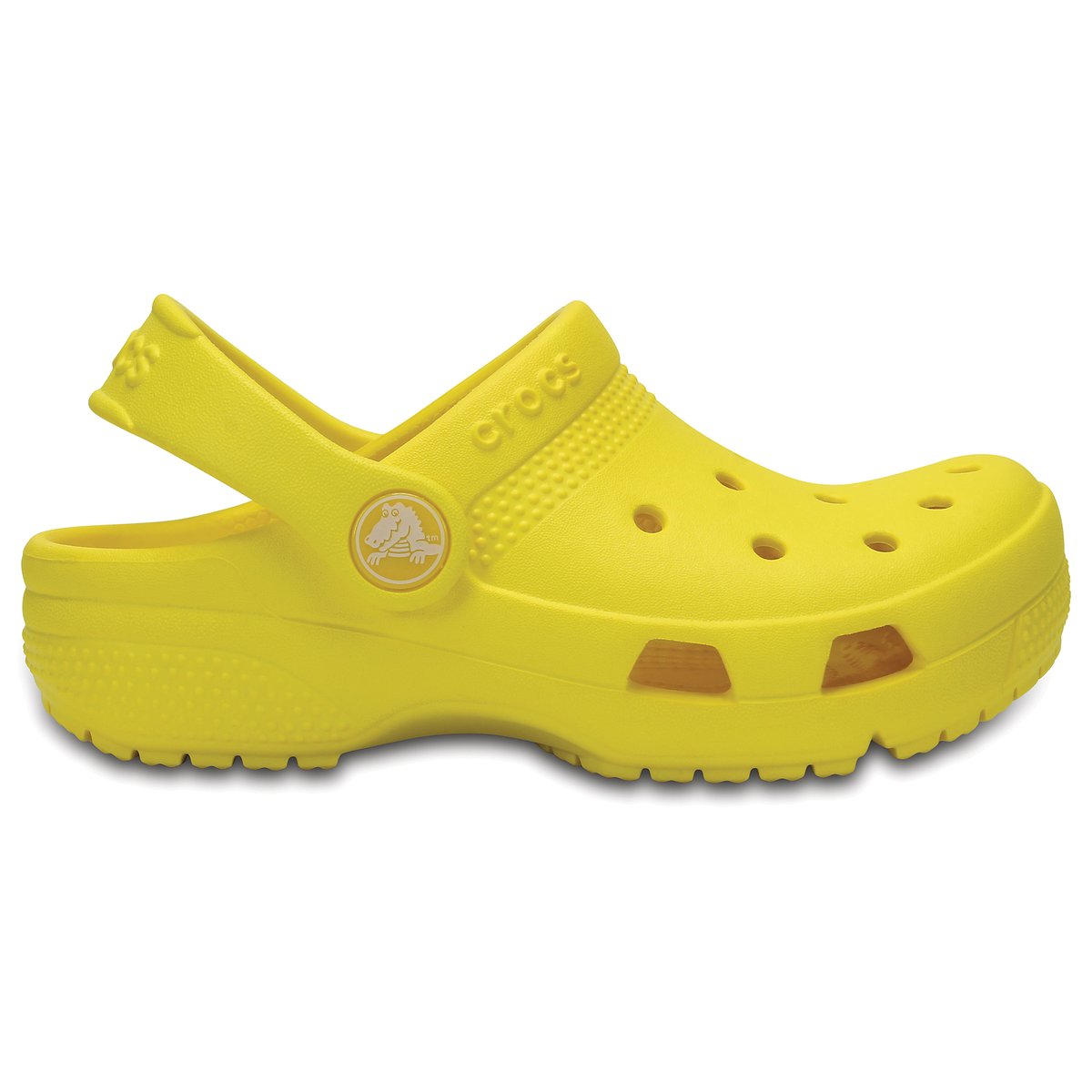 Сабо Kids Crocs Coast Clog Сабо Kids Crocs Coast ClogДетали • Плоский каблук • Застежка : ремешок/пряжка • Круглый мысок • Гладкая отделкаСостав и уход • Верх 100% ПВХ (поливинилхлорид) • Стелька 100% ПВХ • Подошва 100% ПВХ<br><br>Цвет: желтый