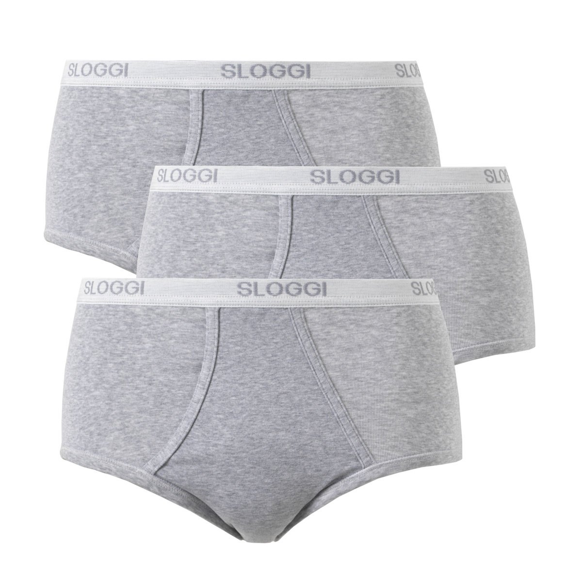 3 трусов 3 трусовТрусы SLOGGI Men Ligne Basic с низкими вырезами из мягкого, прочного и гипоаллергенного материала. Джерси, 96% хлопка, 4% эластана Lycra®. Высокий пояс с логотипом. На подкладке спереди. Стирка при 95°, машинная сушка. В белом цвете можно кипятить. В комп<br><br>Цвет: белый,серый меланж,черный<br>Размер: 40/42.52/54.40/42