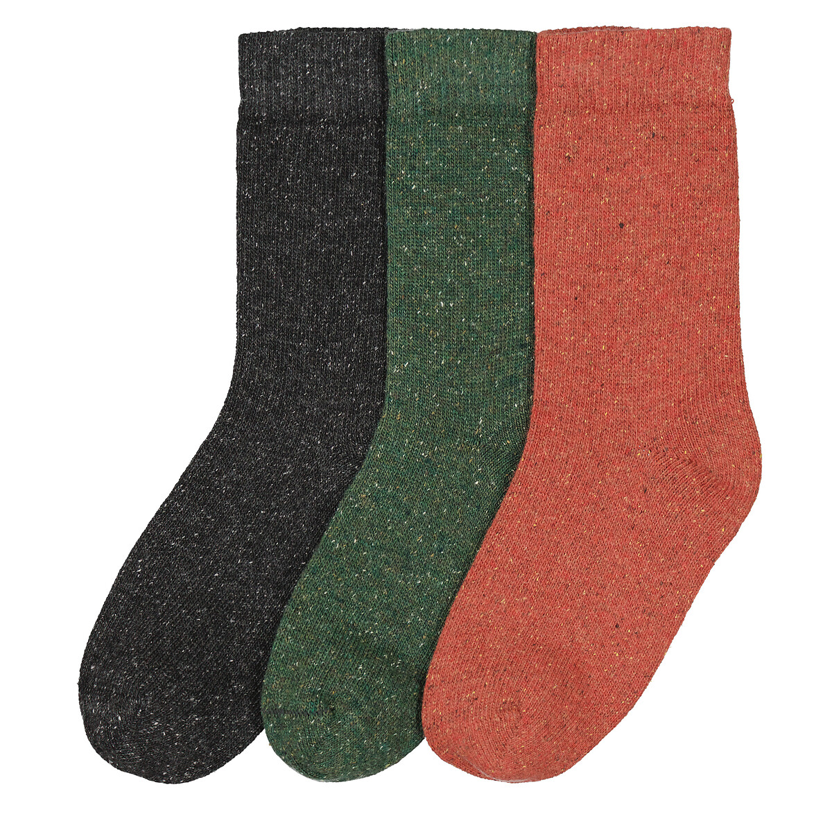 Pack of 3 Pairs of Plain Warm Socks