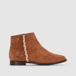 Boots cuir détail tresse R studio