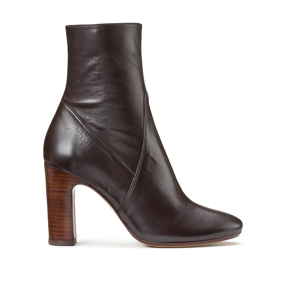 Ndeg92 Leather Ankle Boots with High Heel