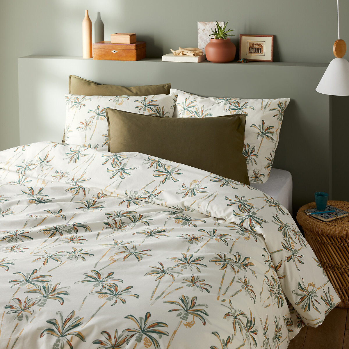 Denham Tropical 100% Cotton Bed Set with Rectangular Pillowcas