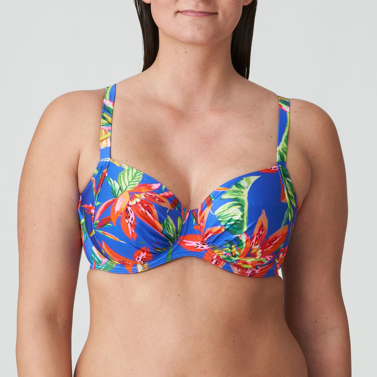 Haut De Bikini Embo Tant Latakia Bleu Tropical Rainforest Primadonna