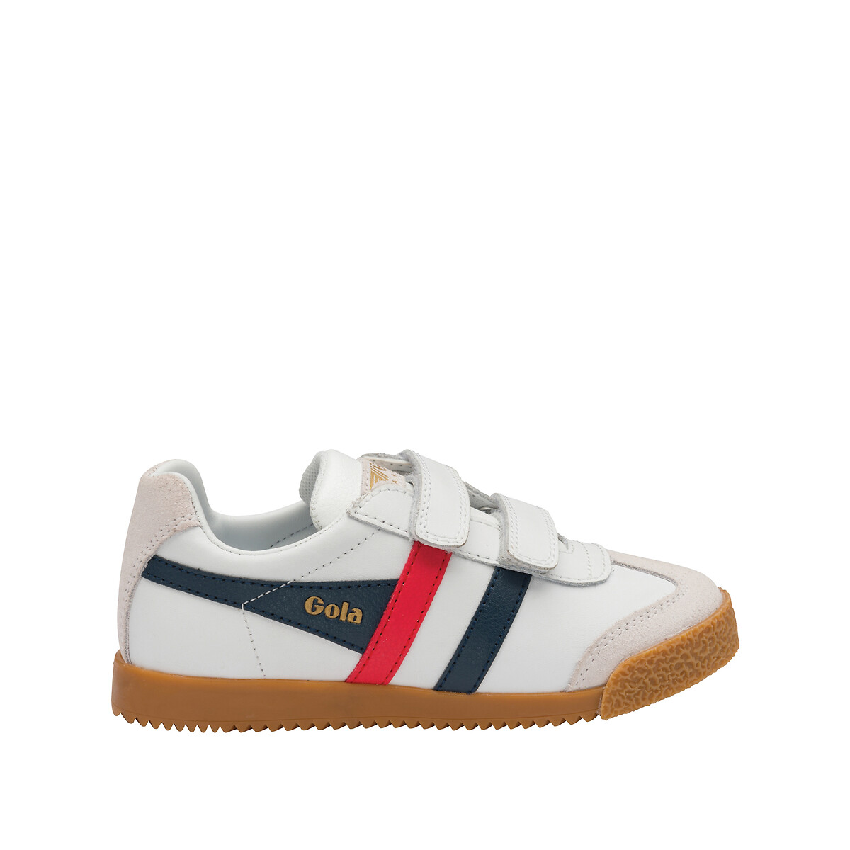 Kids Harrier Leather Strap Trainers with Touch ’n’ Close Fastening