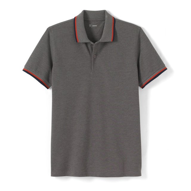 Piqué Polo Shirt with Stylish Details at La Redoute Catalogue Piqué Polo Shirt with Stylish Details.