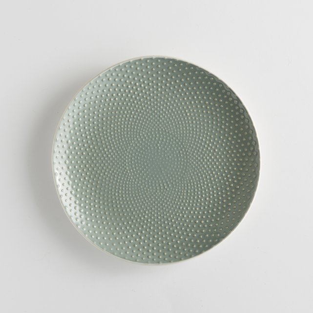 Set of 4 Arsenia Dessert Plates with Rice Grain Motif Set of 4 Arsenia Dessert Plates with Rice Grain Motif