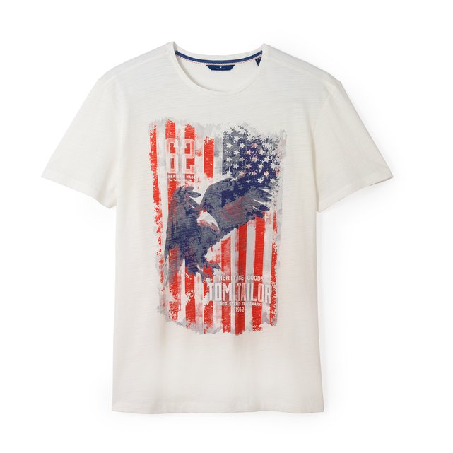 Flag Motif T-Shirt at La Redoute Catalogue Flag Motif T-Shirt.