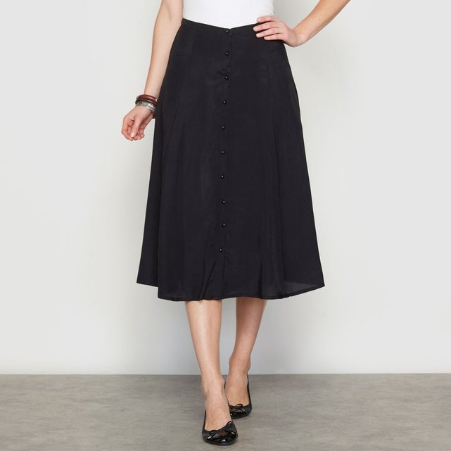 Plain midi skirt Anne Weyburn | La Redoute