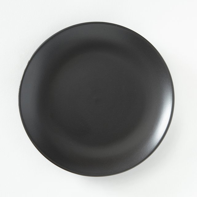 Set of 4 Abessi Matt Stoneware Dessert Plates Set of 4 Abessi Matt Stoneware Dessert Plates