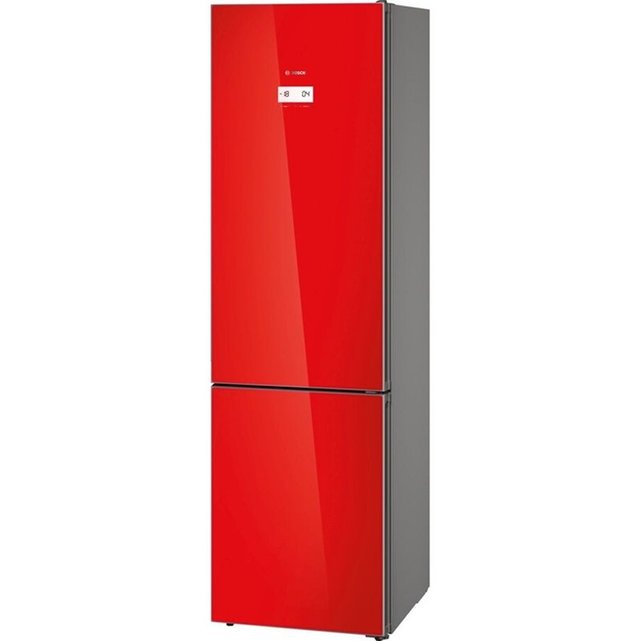 Refrigerateur Congelateur En Bas Kgn39lr35 Rouge Bosch La Redoute