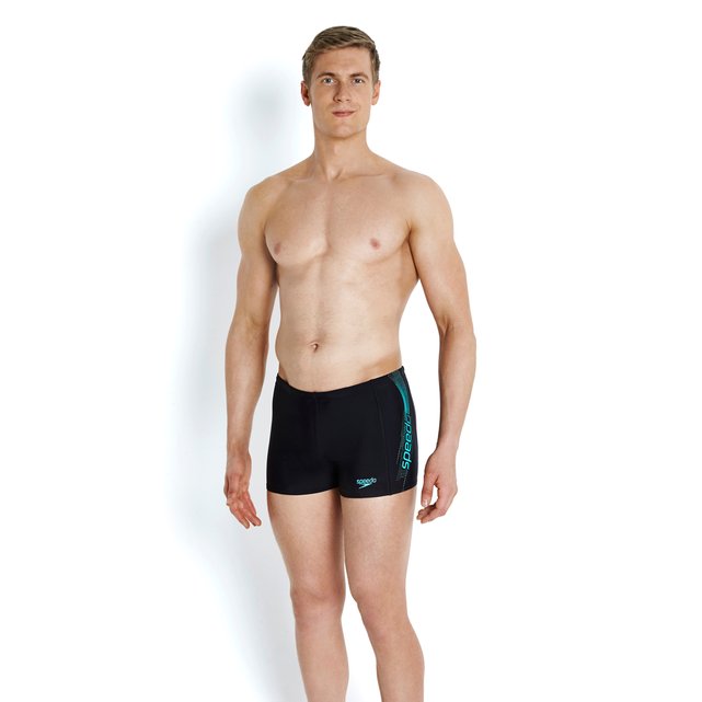Sports Logo Aquashort Swim Shorts with 10 X Chlorine Resistance Sports Logo Aquashort Swim Shorts with 10 X Chlorine Resistance