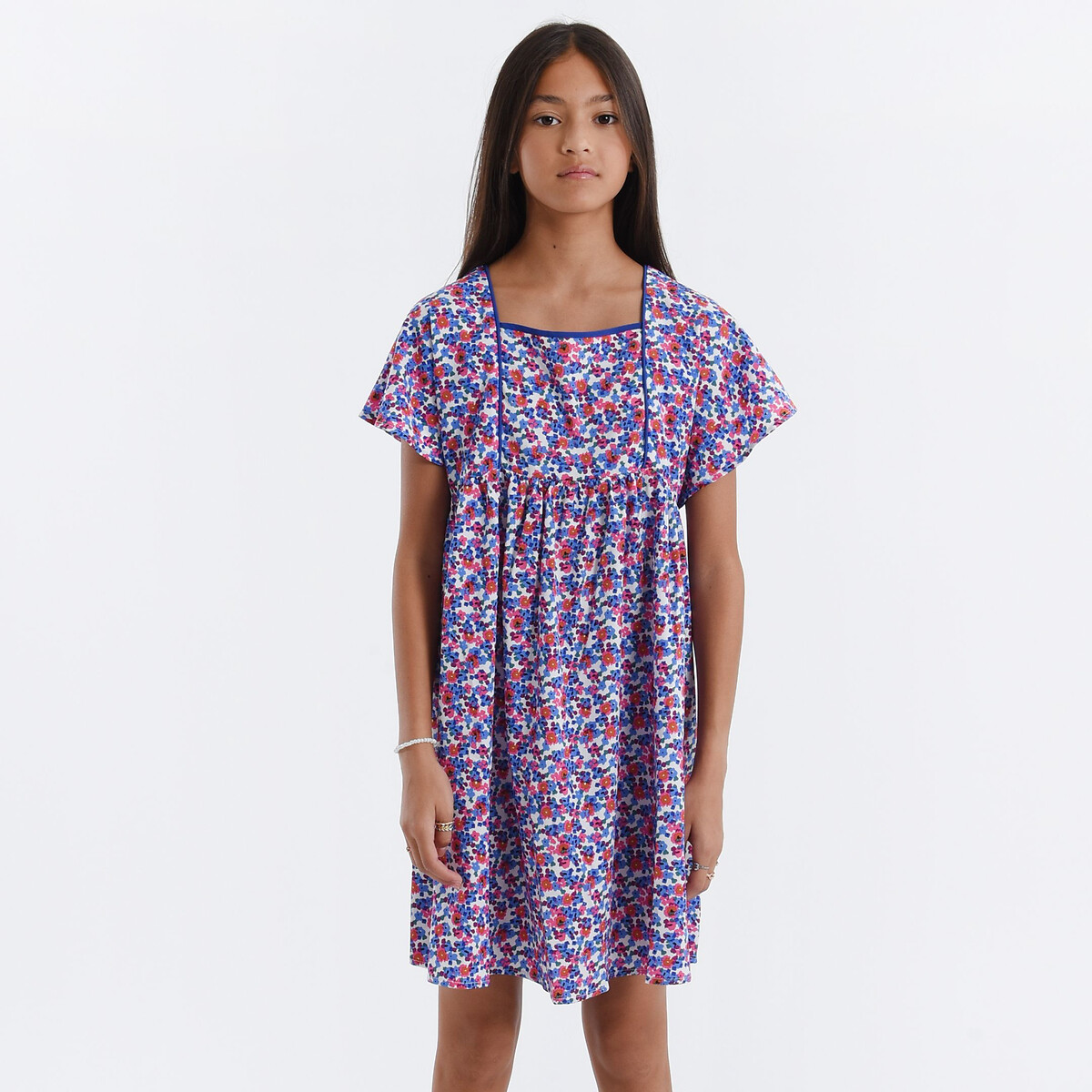 Robe manches volantées imprimé fleurs multicolore Molly Bracken Girl