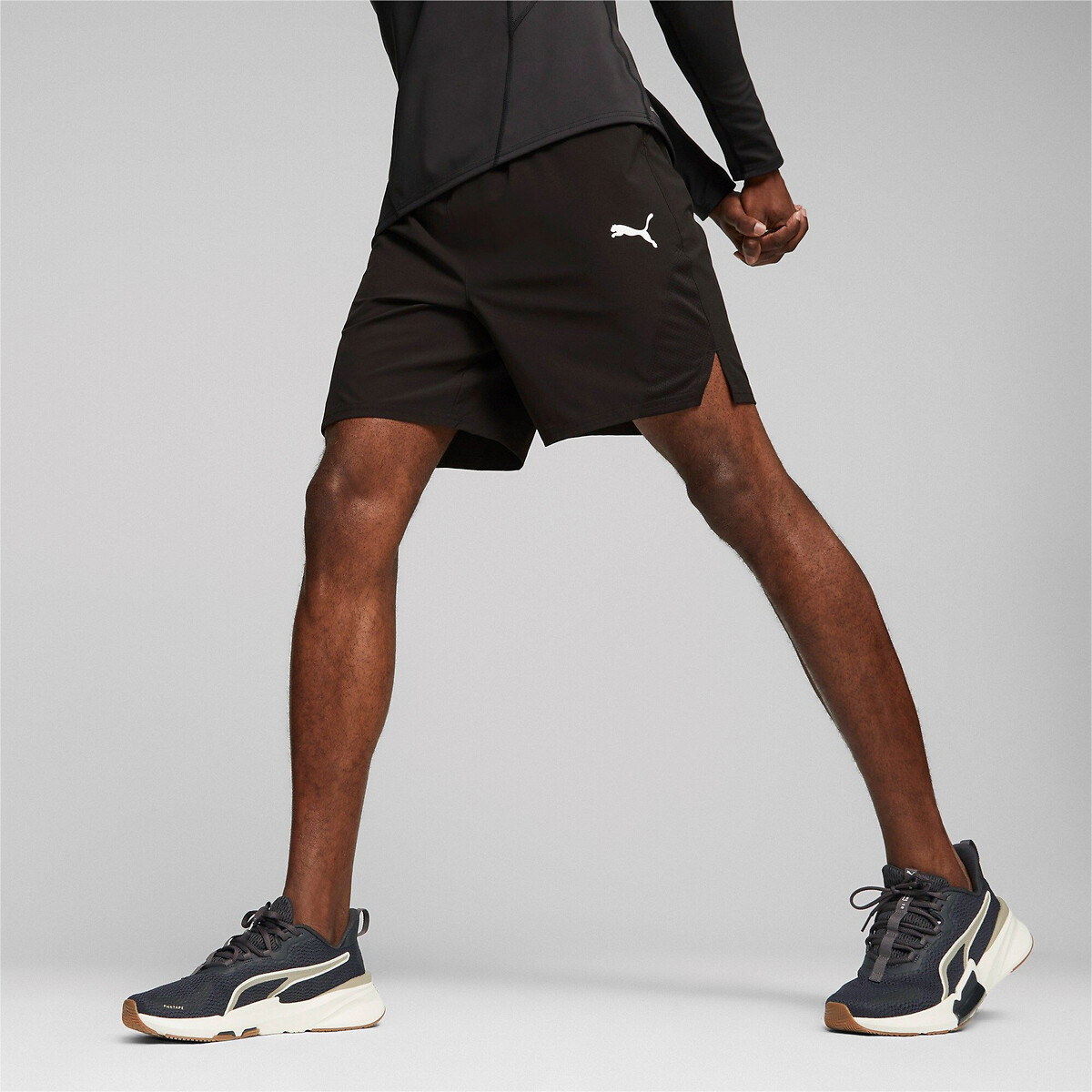 Sports Shorts with Small Logo Print