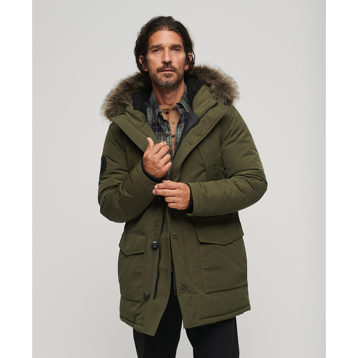 Everest Parka with Faux Fur Hood